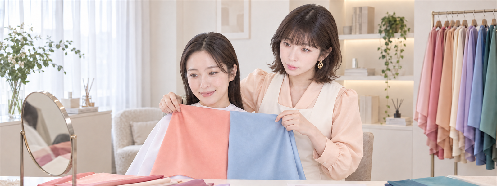 퍼스널컬러 과정 포트폴리오 촬영 – 엘리트뷰티아카데미 구리 캠퍼스